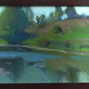 "Shaker Pond" Daniel Faiella | oil on canvas | 9x12 inches | 2021 | $300